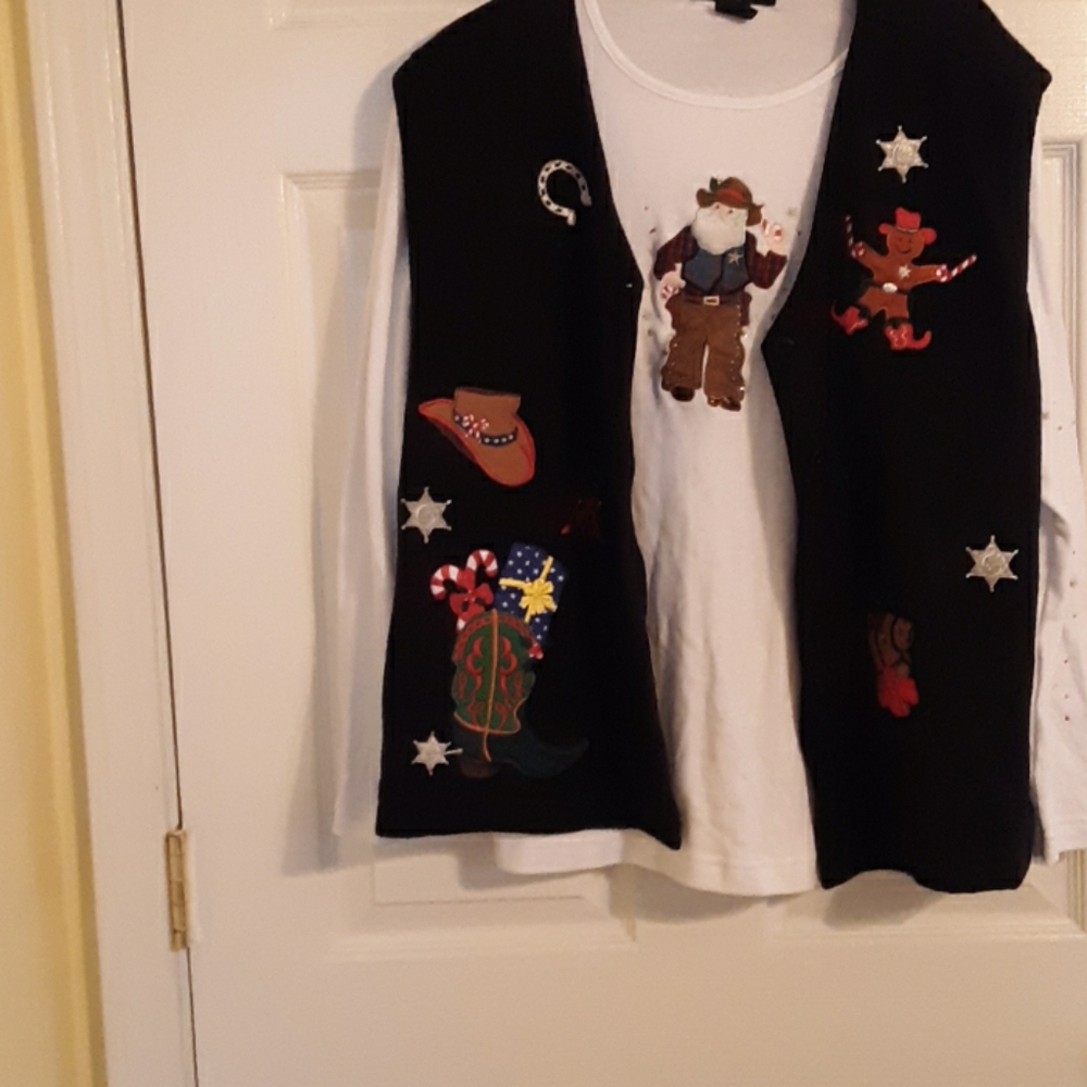 Christmas  vest and shirt